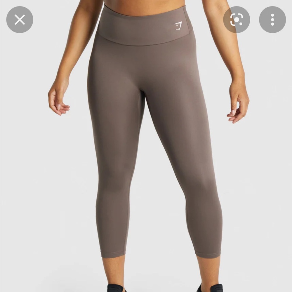 Gymshark 7/8 Training Leggings in Brown